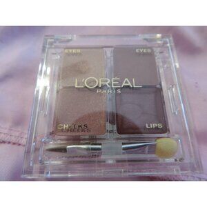 L'OREAL EYES CHEEKS AND LIPS THE FAST FACE IN A CASE GO MAUVE LOOK NEW L@@K